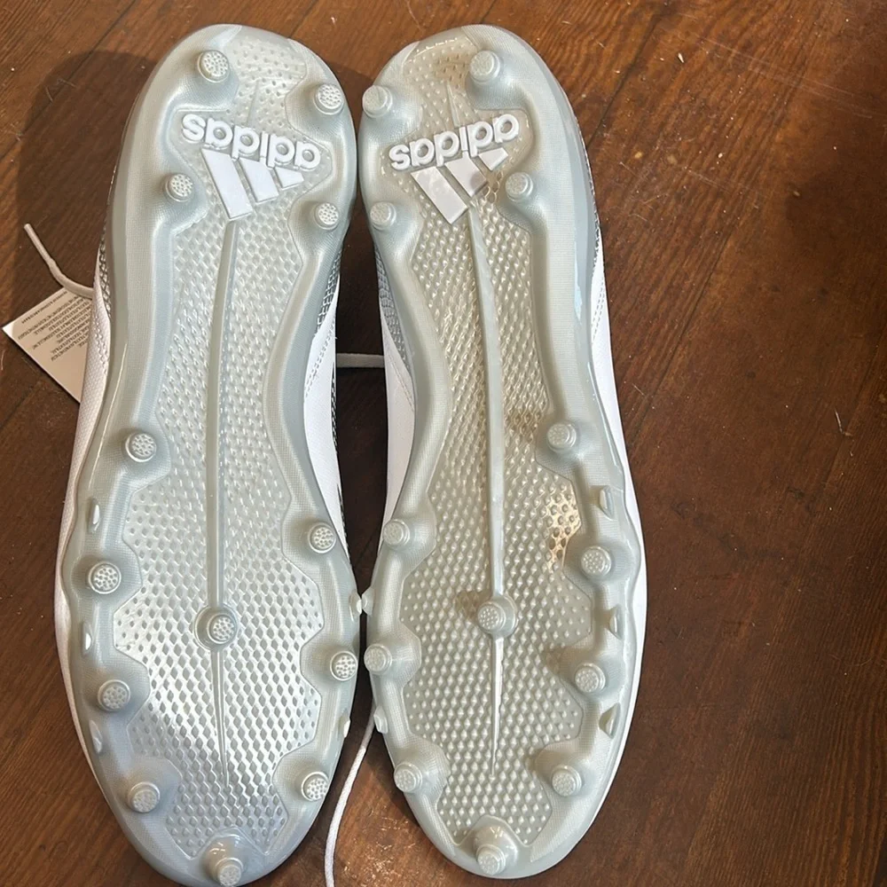 Adidas White Football Cleats High-Top Design